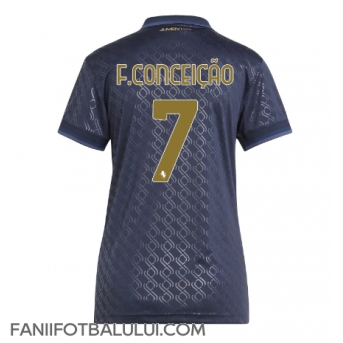 Juventus Francisco Conceicao #7 Tricou Fotbal Replică 2024-25 Femei Treilea
